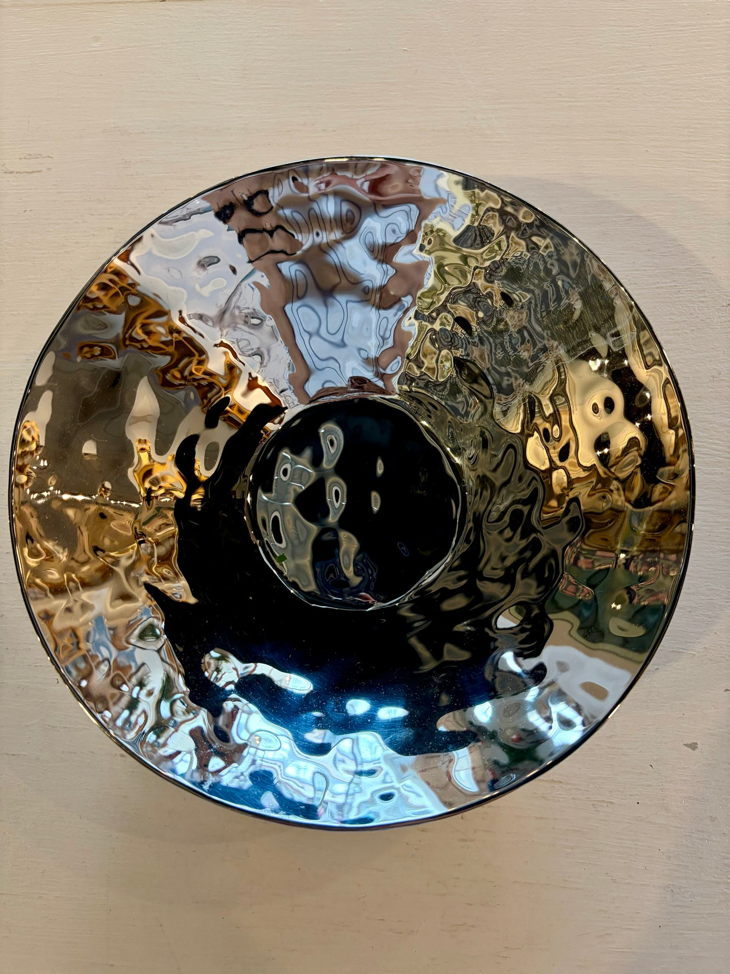Reflective Silver Bowl