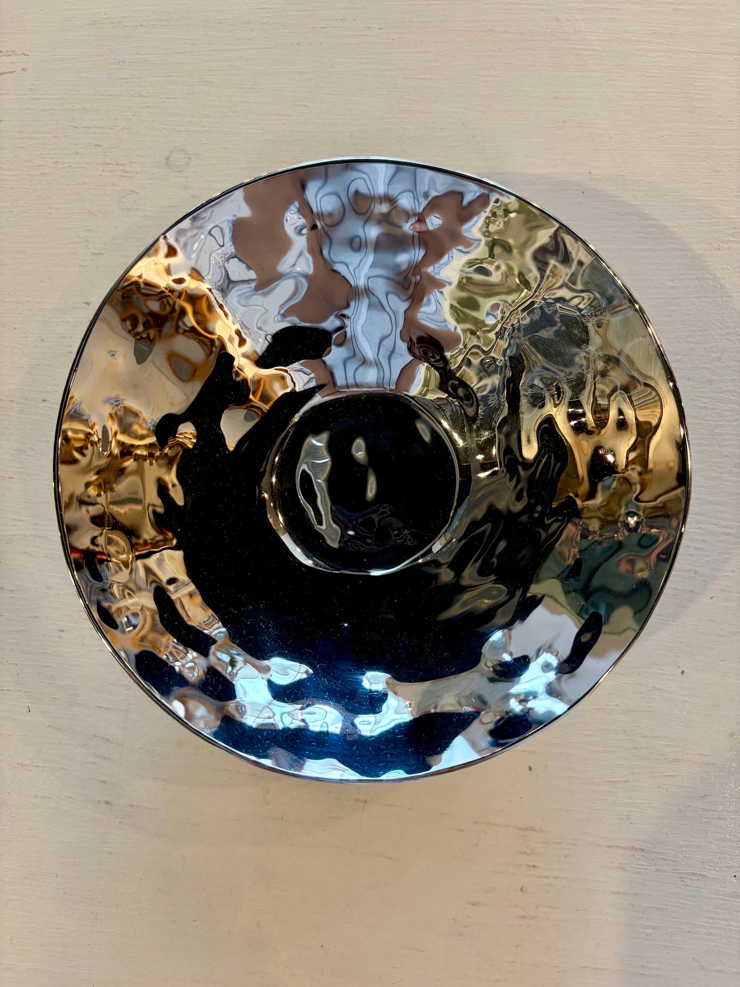 Reflective Silver Bowl