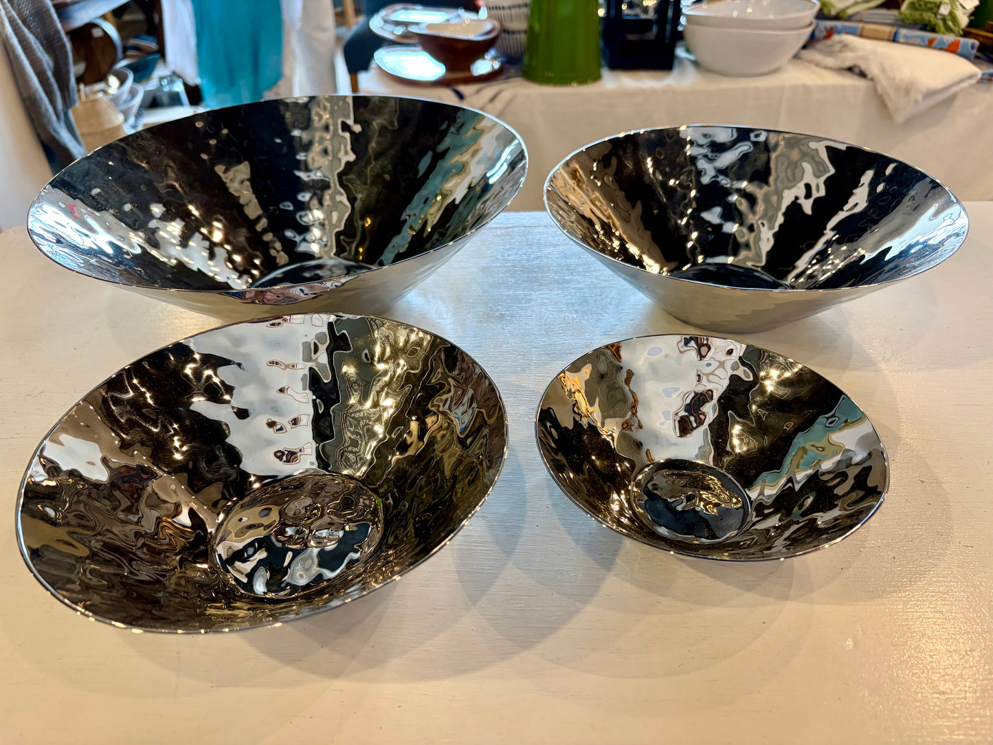 Reflective Silver Bowl