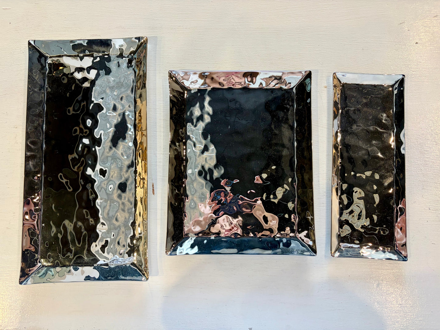 Reflective Silver Tray