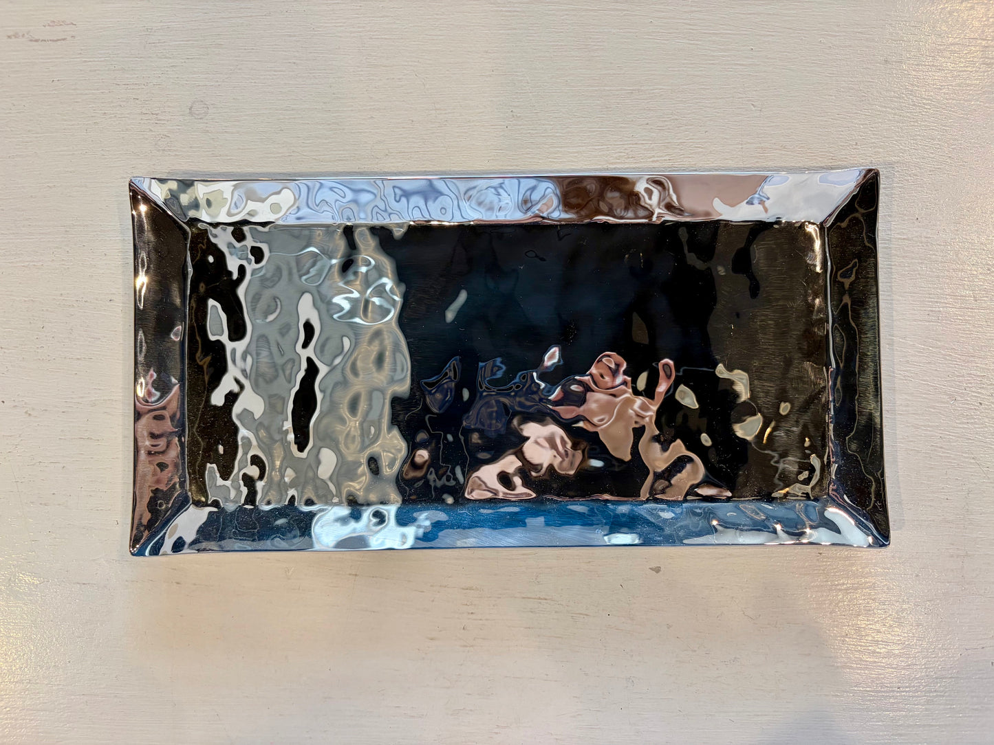 Reflective Silver Tray