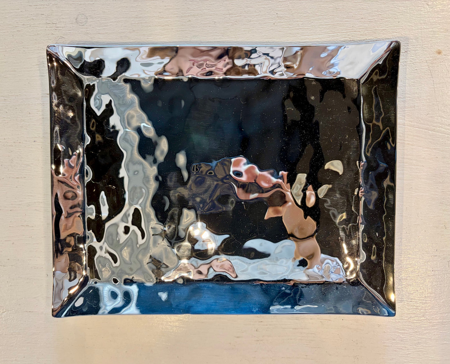 Reflective Silver Tray