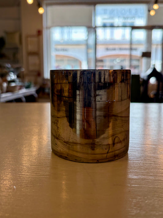 Metallic Silver Votive Holder