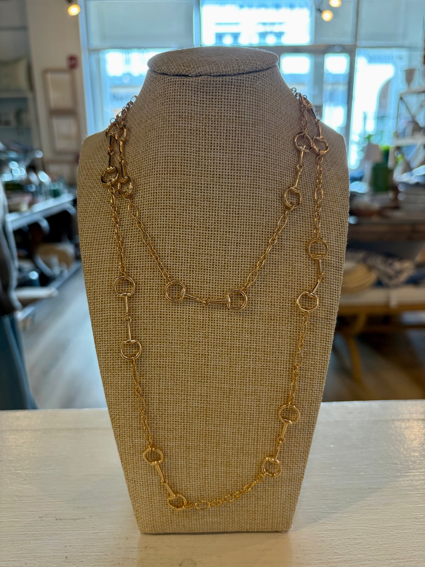Long Gold Chain Necklace