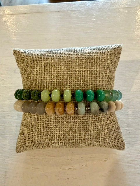 Earthy Beaded Bracelet Set