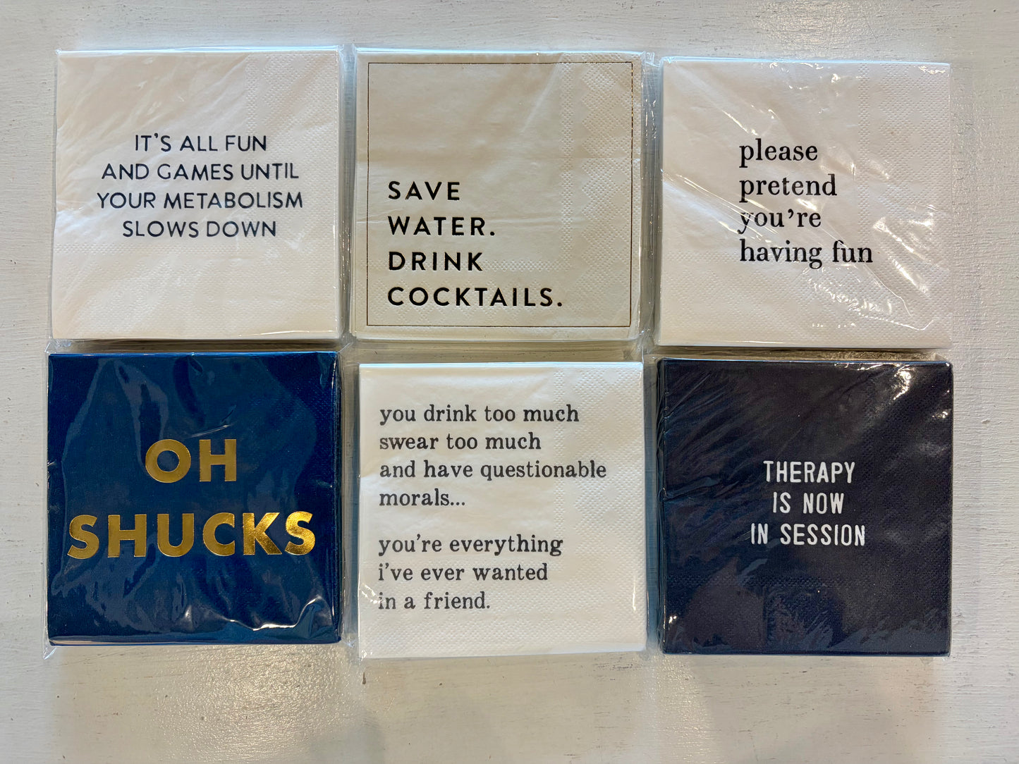 Funny Sayings Cocktail Napkins