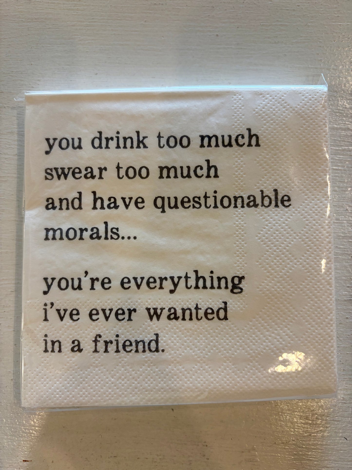 Funny Sayings Cocktail Napkins
