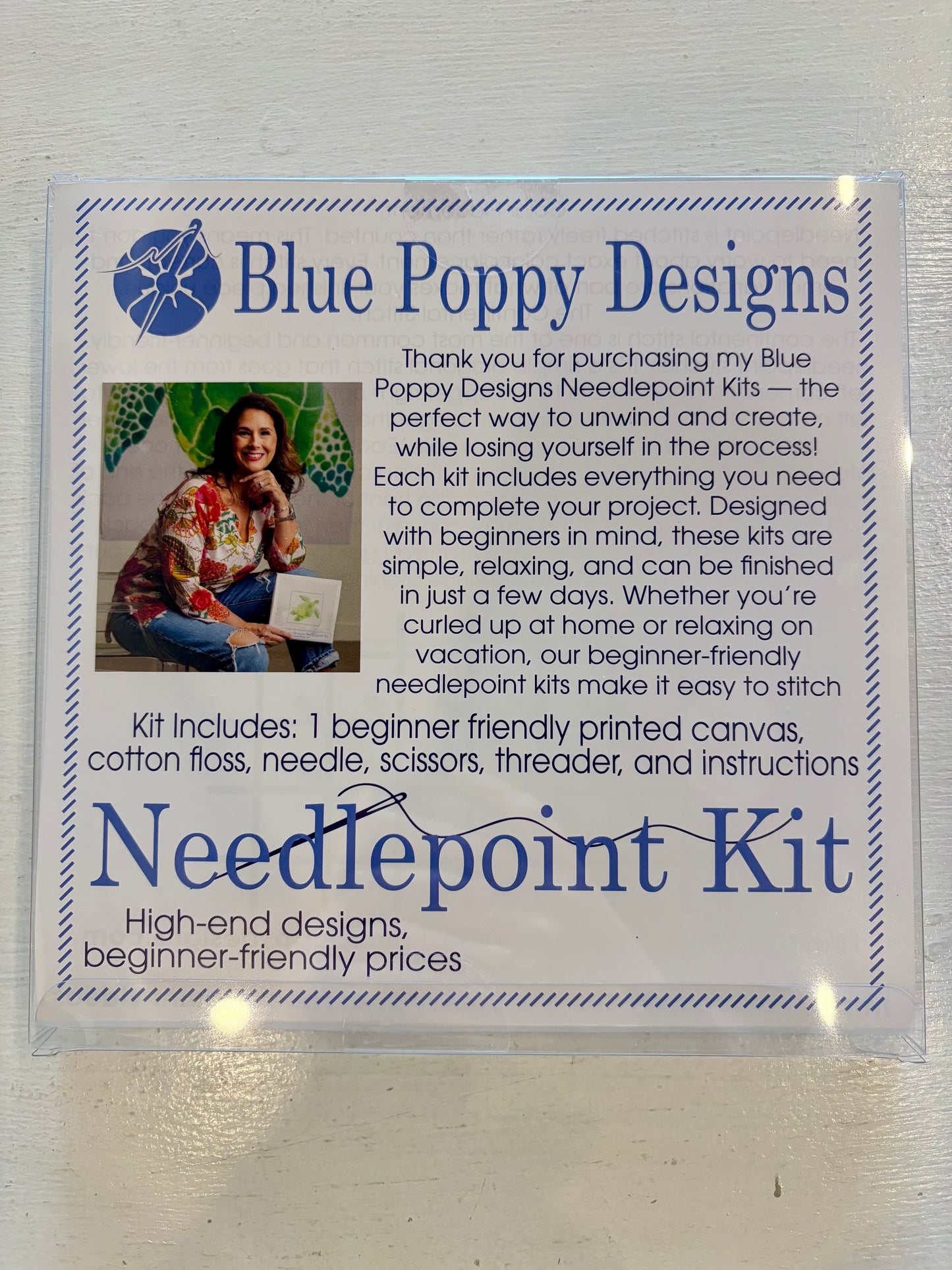 Needlepoint Kits Blue Poppy Designs