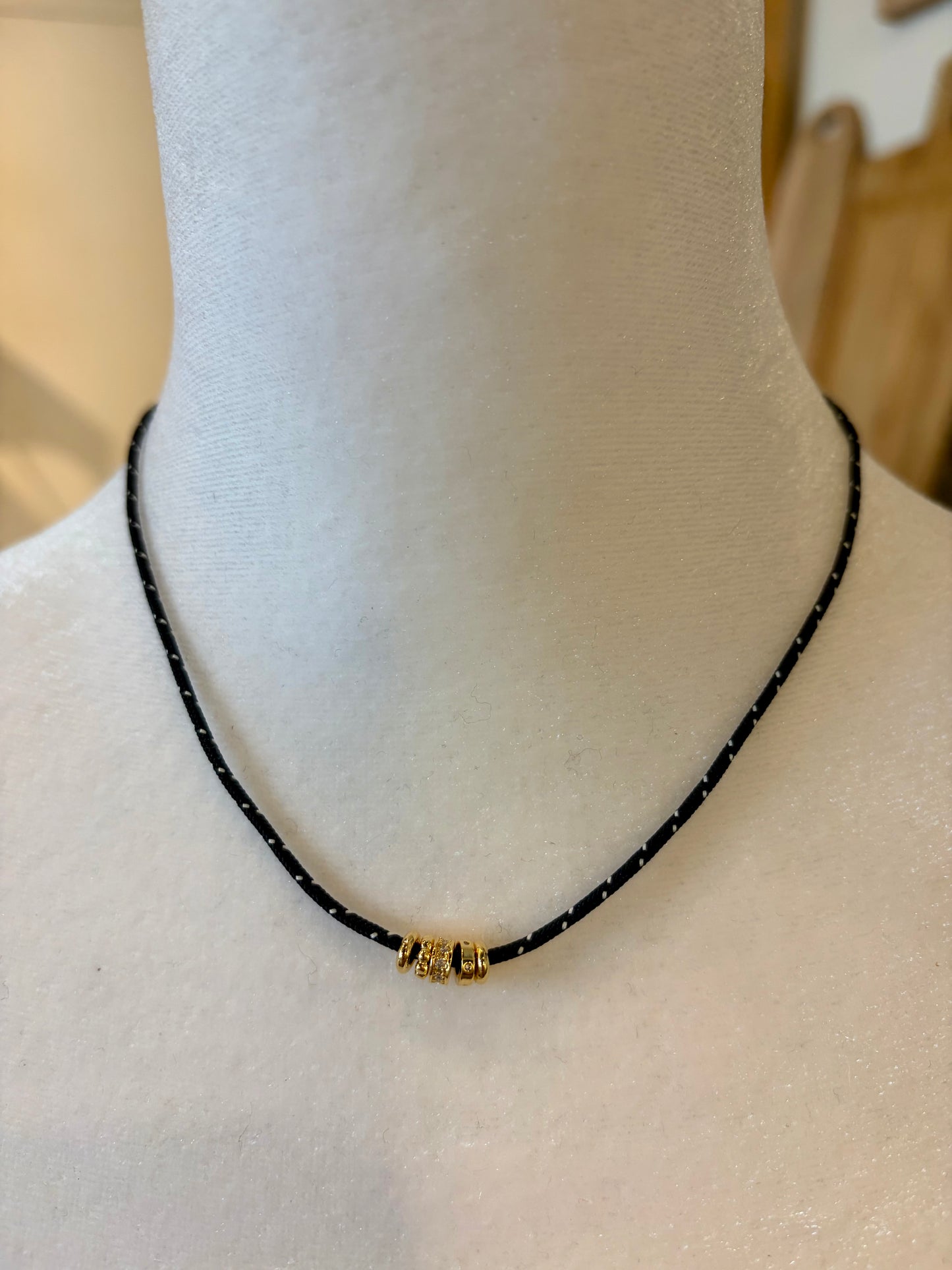 Five Rings Cord Necklace