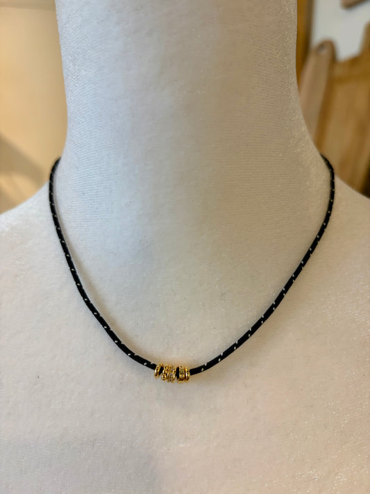 Five Rings Cord Necklace