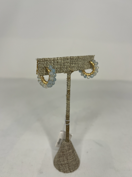 Seafoam Beaded Earrings