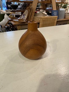 Short Wooden Grain Vase