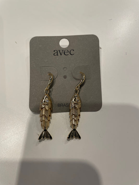 Small Hanging Fish Earrings