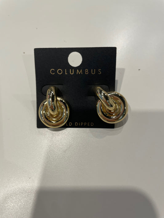 Chic Half Chain Gold Earrings